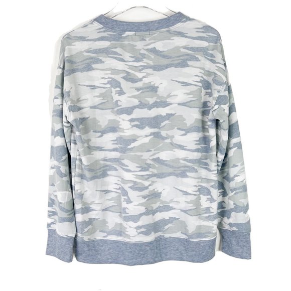 Splendid Blue Camo Sleep Shirt Pullover Soft Size Small S GUC L856 - Picture 7 of 10